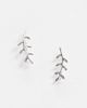 Kingsley Ryan Kingsley Ryan sterling silver ear climbers with leaf pattern - 1