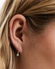 Kingsley Ryan Kingsley Ryan sterling silver hoop earrings with pearl charm - 1