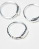 Kingsley Ryan Kingsley Ryan Sterling Silver pack of 3 mini hoop earrings - 4