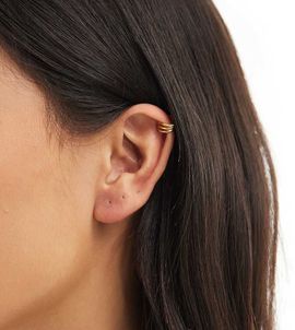 Kingsley Ryan Kingsley Ryan triple band ear cuff in gold plated