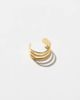 Kingsley Ryan Kingsley Ryan triple band ear cuff in gold plated - 2