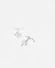 Kingsley Ryan Kingsley Ryan triple star ear crawler earrings in silver - 3