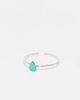 Kingsley Ryan Kingsley Ryan turquoise gemstone ring in silver-Blue - 2