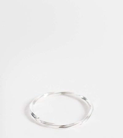 Kingsley Ryan Kingsley Ryan twist band ring in sterling silver