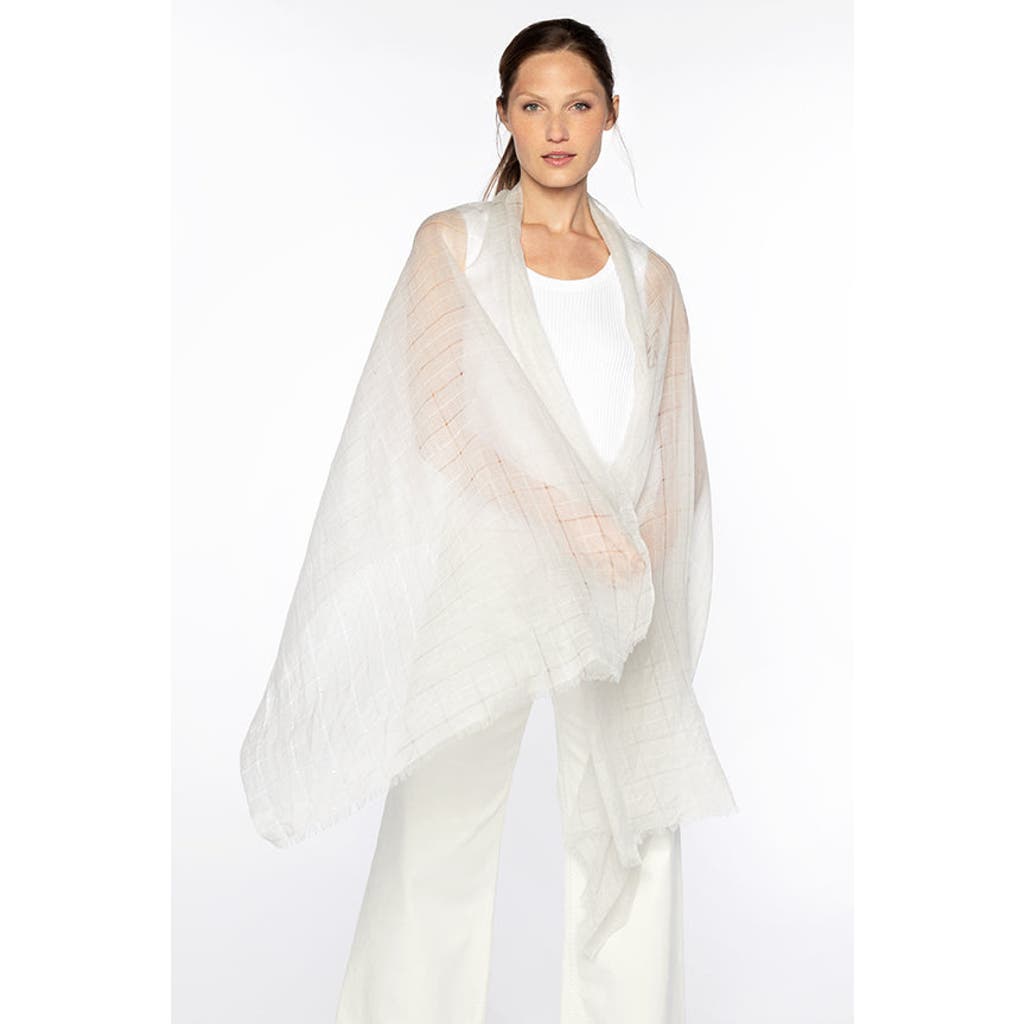 Kinross Cashmere Kinross Cashmere Openwork Sequin Shawl