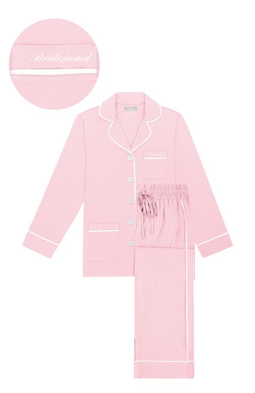 KIP KIP Bridesmaid Stretch Cotton Long Pajama Set