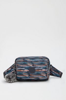 Kipling Kipling Abanu Multi Printed Convertible Crossbody Bag in Mineral Stripes, Women's at Urban Outfitters