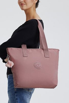 Kipling Kipling Anina 16" Laptop Tote Bag in Smoky Blush, Women's at Urban Outfitters