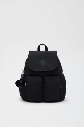 Kipling Kipling City Pocket Mini Cargo Backpack in Black Noir at Urban Outfitters