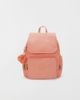Kipling Kipling City Zip Small Backpack in Pinky Orange, Women's at Urban Outfitters - 1