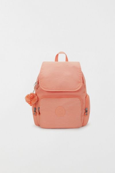 Kipling Kipling City Zip Small Backpack in Pinky Orange, Women's at Urban Outfitters