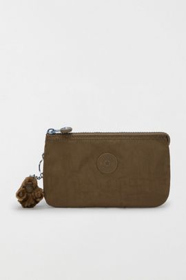 Kipling Kipling Creativity Nylon Pouch in Smooth Khaki, Women's at Urban Outfitters