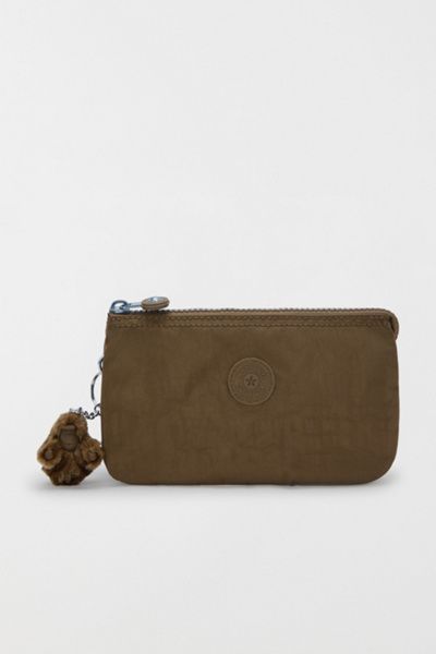 Kipling Kipling Creativity Nylon Pouch in Smooth Khaki, Women's at Urban Outfitters