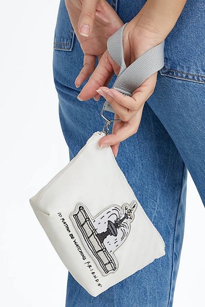 Kipling Kipling Friends Naomi Pouch in Fountain White, Women's at Urban Outfitters