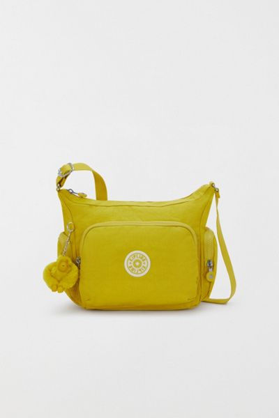 Kipling Kipling Gabb Small Nylon Crossbody Bag in Inside Yellow, Women's at Urban Outfitters