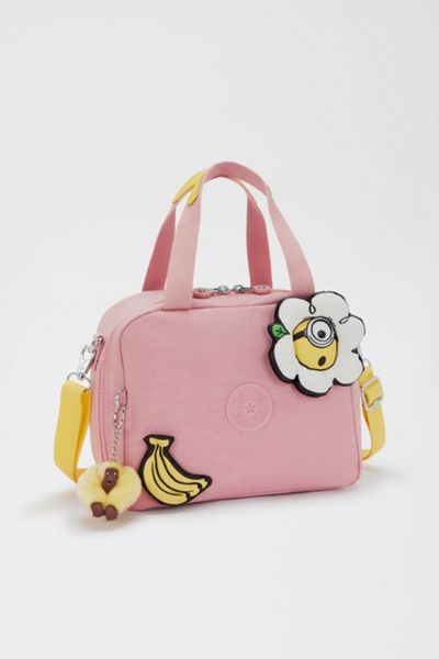 Kipling Kipling Minions Miyo Lunch Bag in Pink Daisy at Urban Outfitters