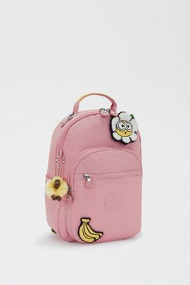 Kipling Kipling Minions Seoul Tablet Backpack in Pink Daisy, Women's at Urban Outfitters