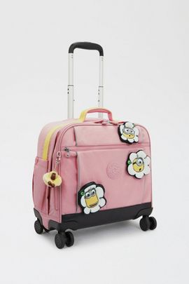 Kipling Kipling Minions Storia 4-Wheeled Rolling Luggage in Pink Daisy, Women's at Urban Outfitters