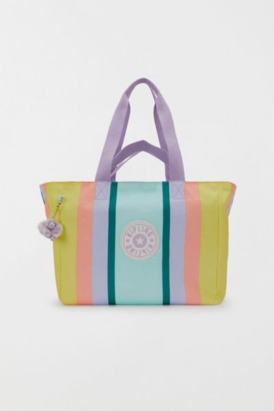 Kipling Kipling Naomi Tote Bag in Bold Stripe Print, Women's at Urban Outfitters
