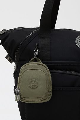 Kipling Kipling Seoul Mini Backpack Keychain in Almost Sage at Urban Outfitters