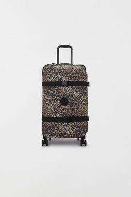 Kipling Kipling Spontaneous Leopard Rolling Luggage in Wild Leopard, Women's at Urban Outfitters