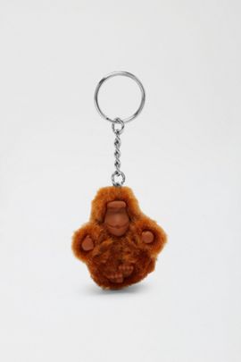Kipling Kipling Sven Extra Monkey Keychain in Stylish Mokka at Urban Outfitters
