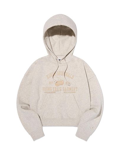 KIRSH Arch Logo Cropped Hoodie