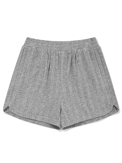 KIRSH Banded Terry Short Pants [Melange Gray]
