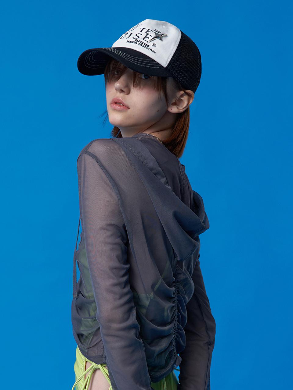 KIRSH Collection Graphic Mesh Cap_White