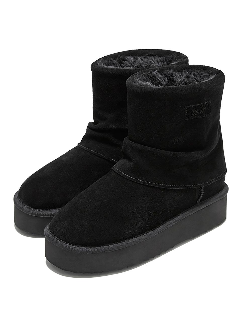 KIRSH Kirsch Suede Platform Boots [Black]