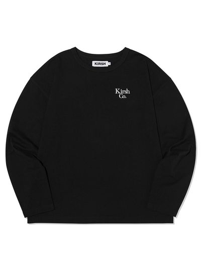 KIRSH Logo Long Sleeve T-shirt - Black