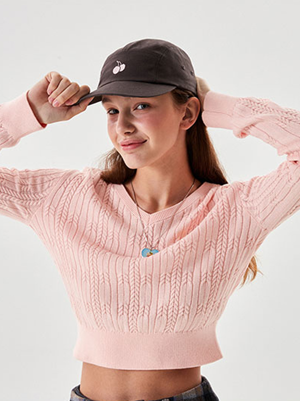 KIRSH Mono Logo Camp Cap_Brown