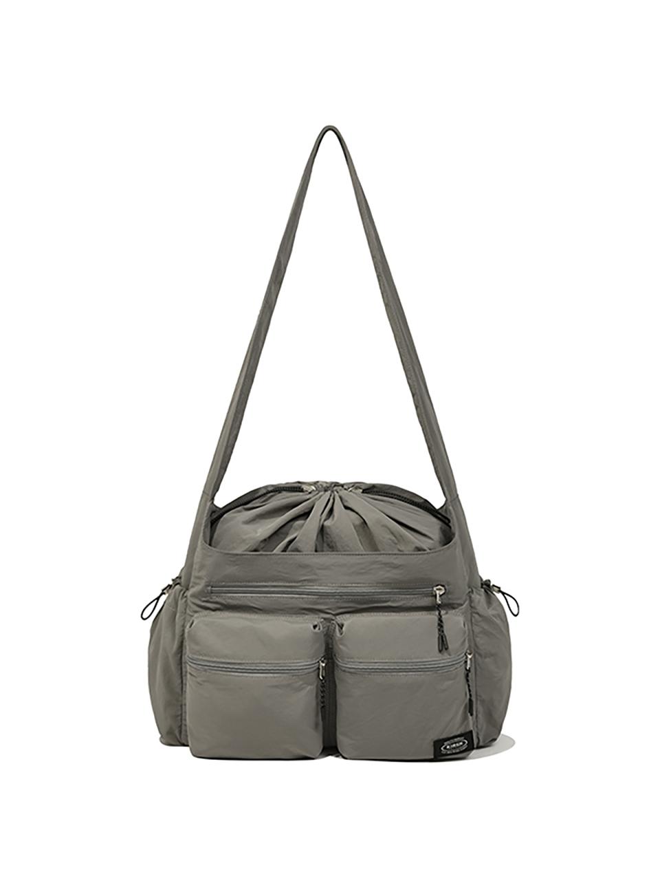 KIRSH Pocket Drawstring Cross Bag_Light Grey