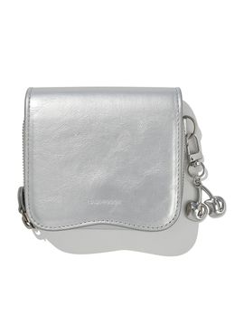 KIRSH Pocket Signature Double-Closure PU Leather Wallet [Silver]