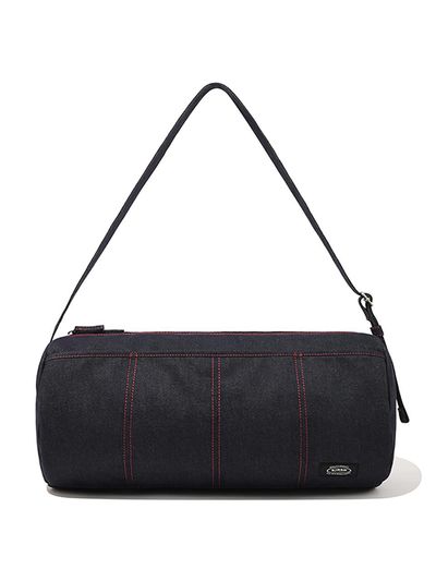 KIRSH Pocket Vintage Stitch Point Duffle Bag_Dark Blue