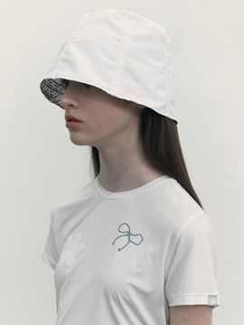 KIRSH Reversible Graphic Bucket Hat_White