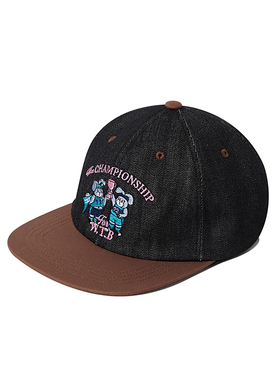 KIRSH Witty Graphic Denim Ball Cap_Blue