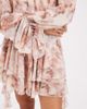 Kiss The Sky Kiss the Sky boho off the shoulder mini dress with asymmetric ruffles in pink multi - 3