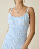Kiss The Sky Kiss The Sky Cherie Smocked Drop Waist Maxi Dress in Blue, Women's at Urban Outfitters - 2