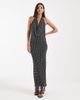 Kiss The Sky Kiss the Sky cowl neck slinky maxi dress in black-Multi - 2