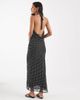 Kiss The Sky Kiss the Sky cowl neck slinky maxi dress in black-Multi - 3