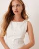 Kiss The Sky Kiss The Sky drop waist vest maxi dress in off white - 4