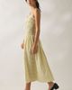 Kiss The Sky Kiss The Sky Jules Seersucker Shirred Drop Waist Maxi Dress in Light Yellow, Women's at Urban Outfitters - 1