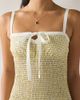 Kiss The Sky Kiss The Sky Jules Seersucker Shirred Drop Waist Maxi Dress in Light Yellow, Women's at Urban Outfitters - 4