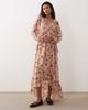 Kiss The Sky Kiss The Sky long sleeve floaty tiered midaxi dress in pink floral - 1