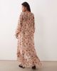 Kiss The Sky Kiss The Sky long sleeve floaty tiered midaxi dress in pink floral - 2