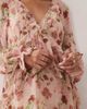 Kiss The Sky Kiss The Sky long sleeve floaty tiered midaxi dress in pink floral - 3