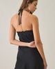 Kiss The Sky Kiss The Sky Masquerade Lace Trim Satin Mini Dress in Black, Women's at Urban Outfitters - 5