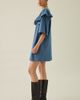 Kiss The Sky Kiss The Sky Mimi Corduroy Ruffle Babydoll Mini Dress in Blue, Women's at Urban Outfitters - 2