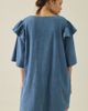 Kiss The Sky Kiss The Sky Mimi Corduroy Ruffle Babydoll Mini Dress in Blue, Women's at Urban Outfitters - 3